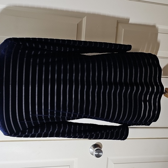 Ralph lauren women's burnout velvet top midnight‎ blue size medium. - Picture 5 of 7